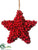 Star Ornament - Red - Pack of 12