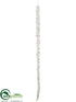 Silk Plants Direct Icicle Ornament - White Glittered - Pack of 12