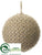 Ball Ornament - Brown Natural - Pack of 12