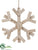 Snowflake Ornament - Natural - Pack of 2