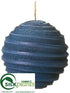 Silk Plants Direct Ball Ornament - Blue - Pack of 12