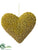 Heart Ornament - Gold - Pack of 12