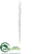 Icicle Ornament - Clear - Pack of 12