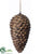 Pine Cone Ornament - Brown Antique - Pack of 12