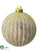 Ball Ornament - Beige Antique - Pack of 6