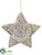 Star Ornament - Beige - Pack of 12