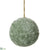 Fur Ball Ornament - Green - Pack of 12