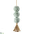 Fur Ball Tassel Ornament - Green - Pack of 12