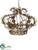 Crown Ornament - Gold Antique - Pack of 4