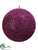 Ball Ornament - Purple - Pack of 2