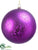 Ball Ornament - Purple - Pack of 12