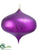 Finial Ornament - Purple - Pack of 6
