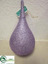 Silk Plants Direct Teardrop Ornament - Purple - Pack of 12