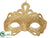 Mask Ornament - Gold - Pack of 20