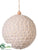Ball Ornament - Gray Ivory - Pack of 4