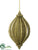 Finial Ornament - Gold - Pack of 24
