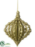 Silk Plants Direct Onion Ornament - Gold - Pack of 24