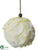 Ball Ornament - White Snow - Pack of 4