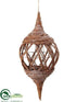 Silk Plants Direct Twig Ornament - Brown Ice - Pack of 4