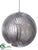 Antique Ball Ornament - Silver - Pack of 4
