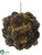 Pompom, Pine Cone Ball Ornament - Green Brown - Pack of 4