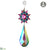 Rhinestone Drop Ornament - Peacock - Pack of 6