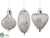 Lantern Ornament - Silver - Pack of 48