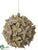 Dried Pod Ball Ornament - Brown Light - Pack of 12