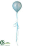 Silk Plants Direct Balloon Ornament - Blue - Pack of 6