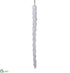 Silk Plants Direct Icicle Ornament - Clear - Pack of 12