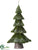 Tree Ornament - Green Ice - Pack of 4