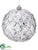 Ball Ornament - Silver - Pack of 4