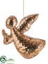 Silk Plants Direct Angel Ornament - Gold - Pack of 6