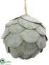 Silk Plants Direct Eucalyptus Ball Ornament - Green Gray - Pack of 12