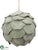 Eucalyptus Ball Ornament - Green Gray - Pack of 6