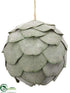 Silk Plants Direct Eucalyptus Ball Ornament - Green Gray - Pack of 6