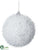 Fuzzy Ball Ornament - White - Pack of 12