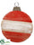Ornament - Red Beige - Pack of 6