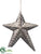 Star Ornament - Pewter - Pack of 2