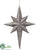 Star Ornament - Pewter - Pack of 2