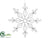 Snowflake Ornament - Silver - Pack of 24