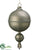 Ball Drop Ornament - Gray Antique - Pack of 2