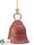 Bell Ornament - Red Antique - Pack of 2