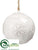 Ball Ornament - Cream - Pack of 6