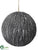 Ball Ornament - Gray White - Pack of 12