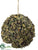 Ball Ornament - Green Brown - Pack of 12