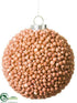 Silk Plants Direct Ball Ornament - Mauve - Pack of 6