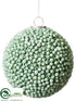 Silk Plants Direct Ball Ornament - Seafoam - Pack of 6