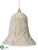 Bell Ornament - Beige - Pack of 12