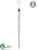 Bead Icicle Ornament - Clear White - Pack of 6